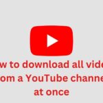 Download videos from youtube at once