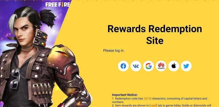 Free Fire Rewards